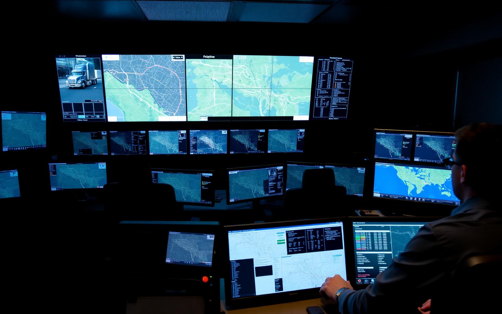 Central de monitoramento Boltech com mapas e dashboards em tempo real